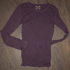 Purple long sleeve tee shirt